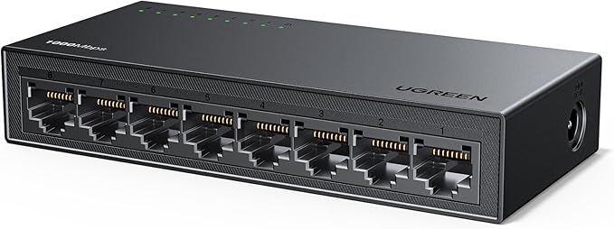 UGREEN 8 Port Unmanaged Gigabit Ethernet Switch