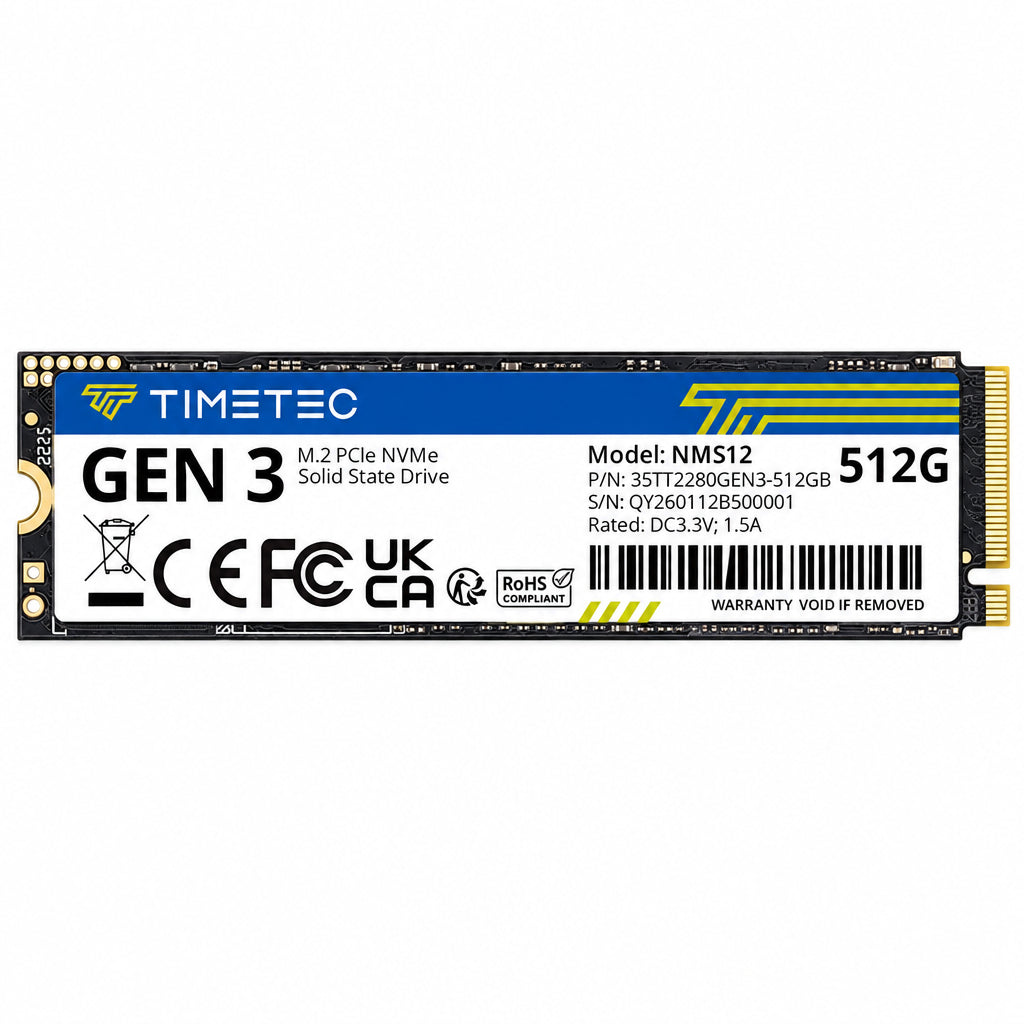 Timetec 512GB SSD NVMe PCIe Gen3x4